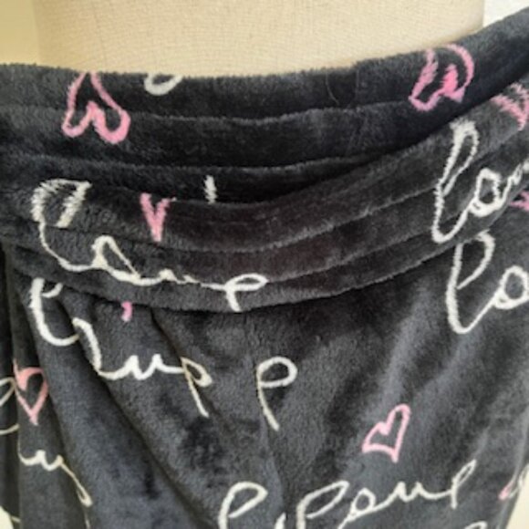 Free Haven Black Velour Love Shorts & Sweatshirt 2 Piece Women’s 3XL - Picture 6 of 10
